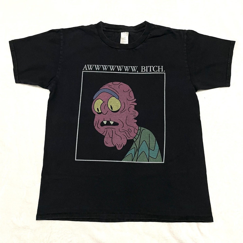 Rick and Morty Mr. Poopybutthole Graphic Tee Cartoon T-Shirt‎ Men's Size Medium